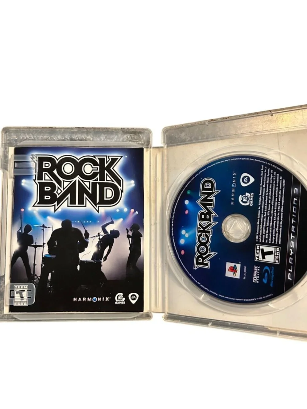 Rock Band For PlayStation 3 Harmonix Pre-Owned Complete Game Disc Case & Manual